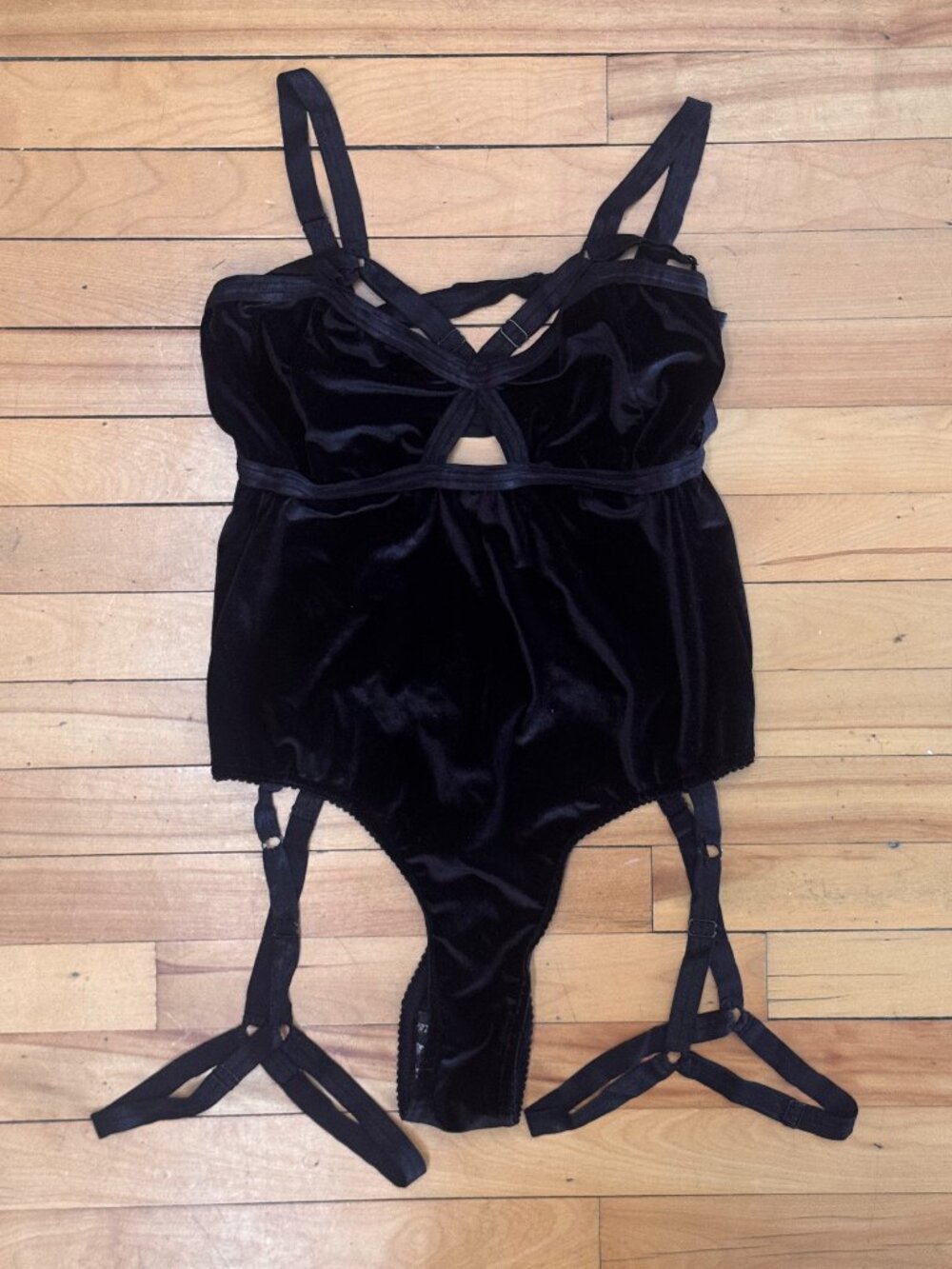 Solstice Intimates Mamba Harness Thong Bodysuit (XXL)